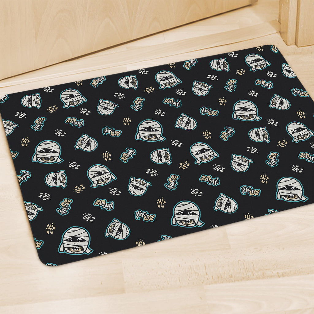Cartoon Mummy Pattern Print Polyester Doormat