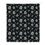 Cartoon Mummy Pattern Print Polyester Shower Curtain