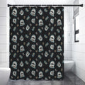 Cartoon Mummy Pattern Print Premium Shower Curtain