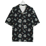Cartoon Mummy Pattern Print Rayon Hawaiian Shirt