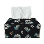 Cartoon Mummy Pattern Print Rectangle Tissue Box Cover
