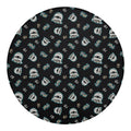 Cartoon Mummy Pattern Print Round Blanket
