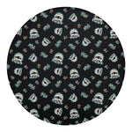 Cartoon Mummy Pattern Print Round Blanket