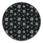 Cartoon Mummy Pattern Print Round Floor Mat