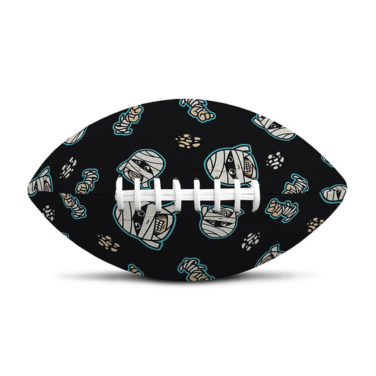 Cartoon Mummy Pattern Print Rugby Ball