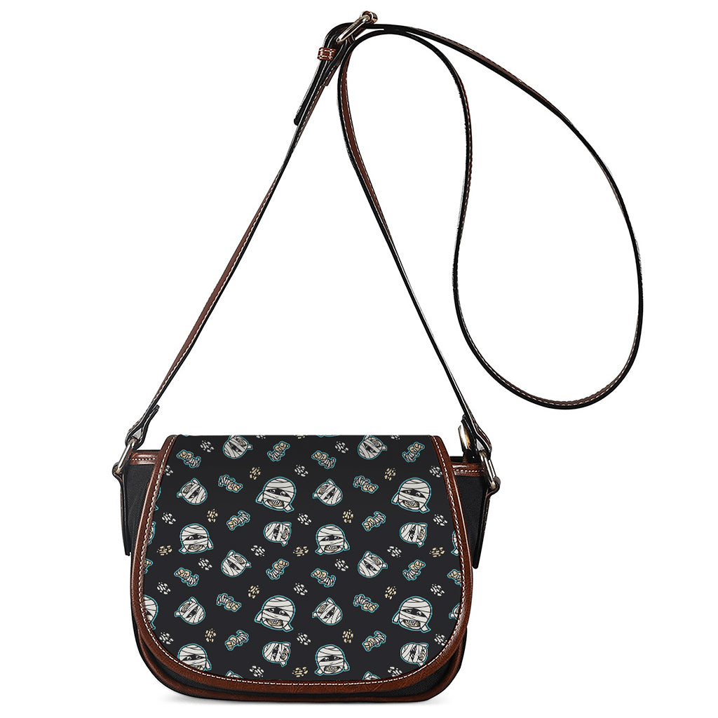Cartoon Mummy Pattern Print Saddle Bag