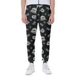 Cartoon Mummy Pattern Print Scuba Joggers