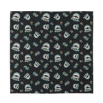 Cartoon Mummy Pattern Print Silk Bandana