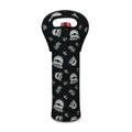 Cartoon Mummy Pattern Print Single Neoprene Wine Tote