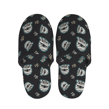 Cartoon Mummy Pattern Print Slippers