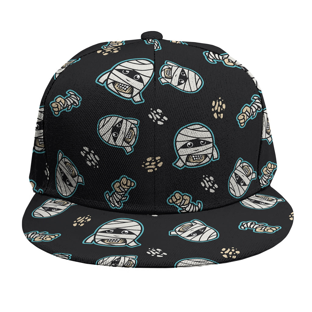 Cartoon Mummy Pattern Print Snapback Cap
