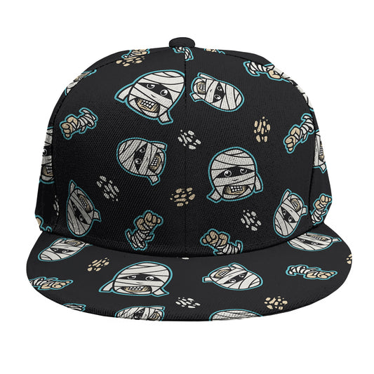 Cartoon Mummy Pattern Print Snapback Cap