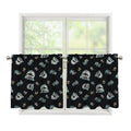 Cartoon Mummy Pattern Print Tier Curtains