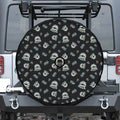 Cartoon Mummy Pattern Print Tire Cover With Camera Hole
