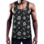 Cartoon Mummy Pattern Print Training Tank Top