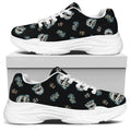 Cartoon Mummy Pattern Print White Chunky Shoes