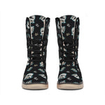 Cartoon Mummy Pattern Print Winter Boots