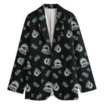 Cartoon Mummy Pattern Print Women's Blazer