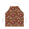 Cartoon Mushroom Pattern Print Adjustable Apron