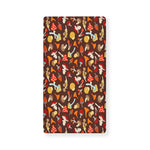 Cartoon Mushroom Pattern Print Baby Crib Sheet