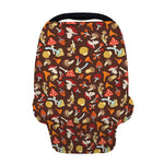 Cartoon Mushroom Pattern Print Baby Seat Cover