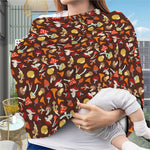 Cartoon Mushroom Pattern Print Baby Seat Cover