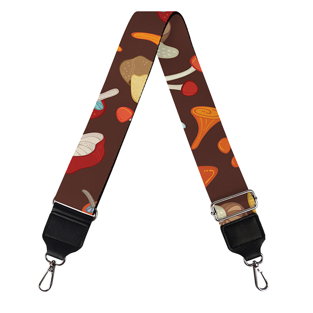 Cartoon Mushroom Pattern Print Bag Strap