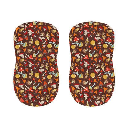 Cartoon Mushroom Pattern Print Bar Stool Covers