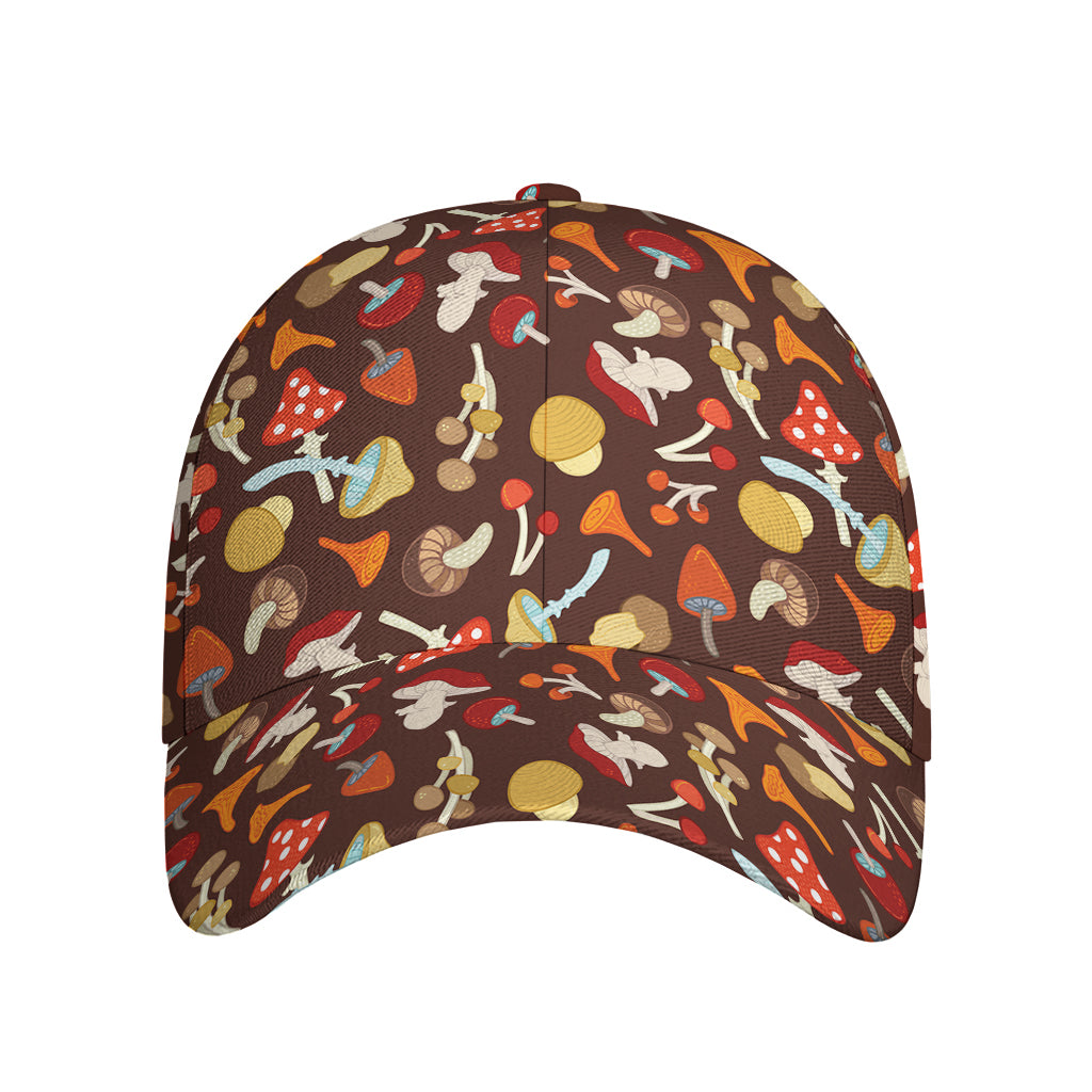 Cartoon Mushroom Pattern Print Baseball Cap