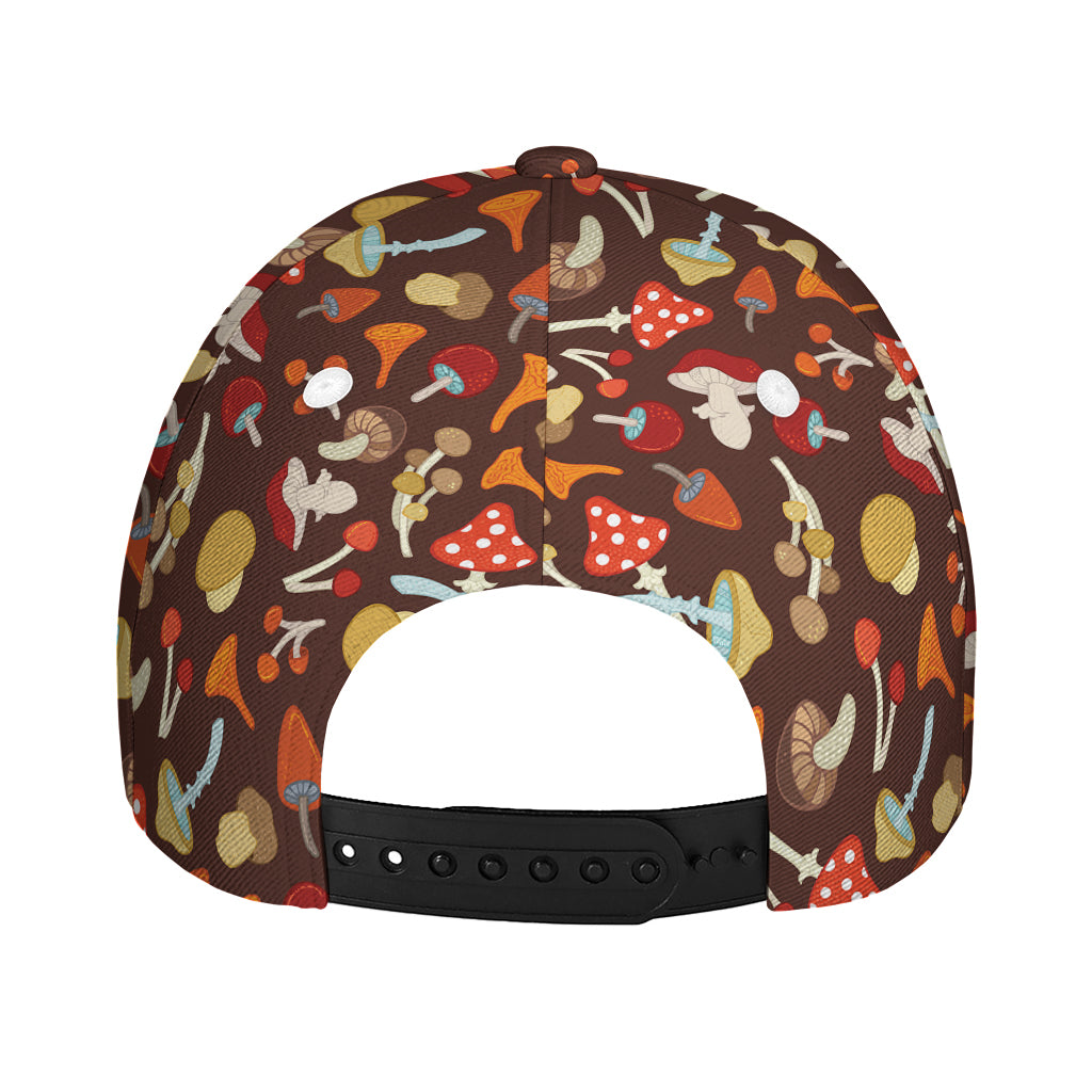 Cartoon Mushroom Pattern Print Baseball Cap