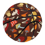 Cartoon Mushroom Pattern Print Basketball