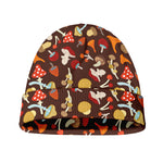 Cartoon Mushroom Pattern Print Beanie
