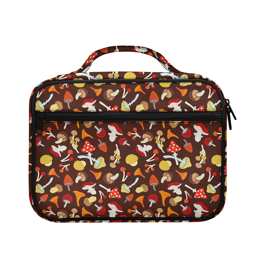 Cartoon Mushroom Pattern Print Briefcase Bible Bag
