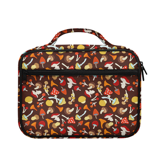 Cartoon Mushroom Pattern Print Briefcase Bible Bag