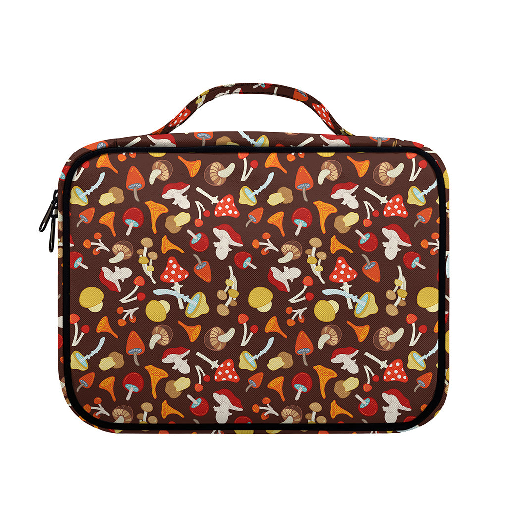 Cartoon Mushroom Pattern Print Briefcase Bible Bag
