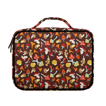 Cartoon Mushroom Pattern Print Briefcase Bible Bag