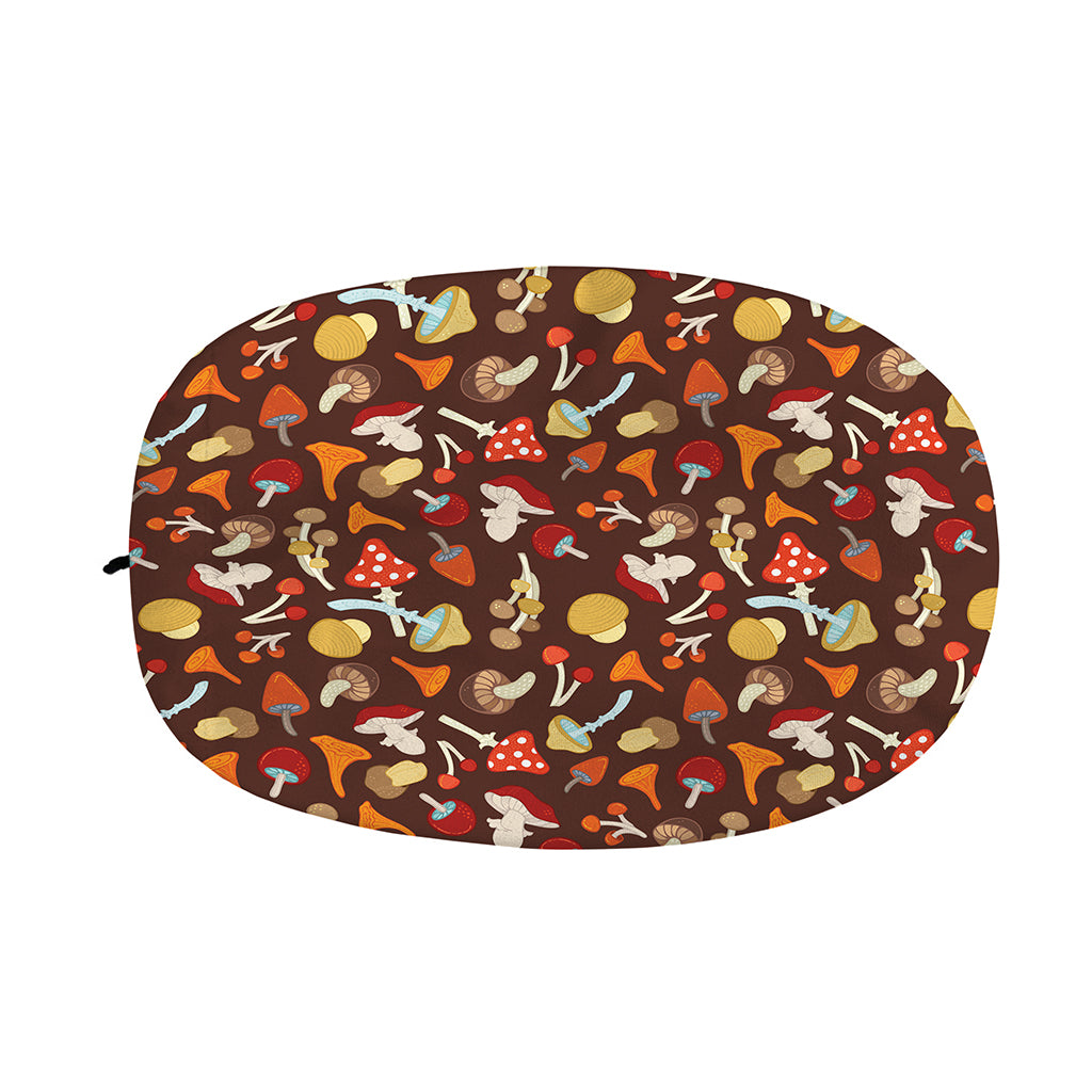 Cartoon Mushroom Pattern Print Car Side Mirror Covers