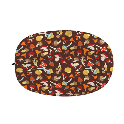 Cartoon Mushroom Pattern Print Car Side Mirror Covers