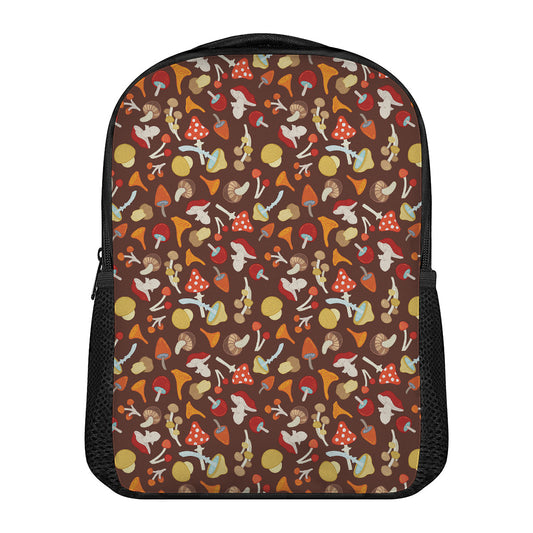 Cartoon Mushroom Pattern Print Casual Backpack