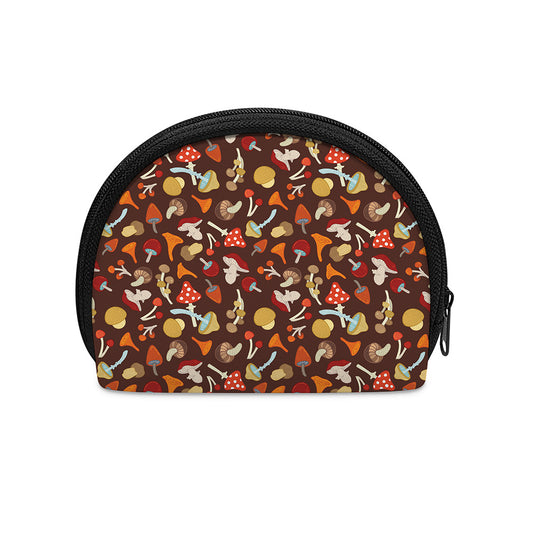 Cartoon Mushroom Pattern Print Coin Purse