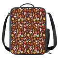 Cartoon Mushroom Pattern Print Crossbody Lunch Bag