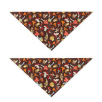 Cartoon Mushroom Pattern Print Dog Bandana