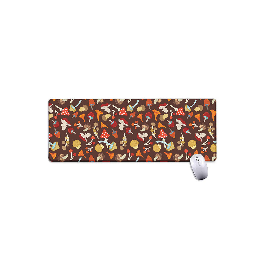 Cartoon Mushroom Pattern Print Extended Mouse Pad