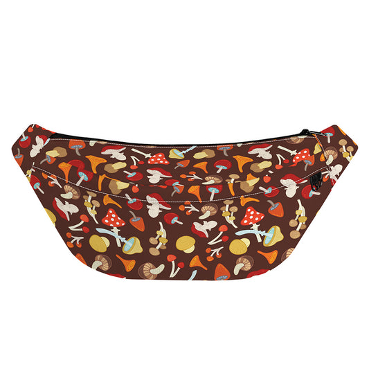 Cartoon Mushroom Pattern Print Fanny Pack