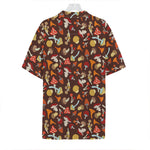 Cartoon Mushroom Pattern Print Hawaiian Shirt