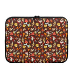 Cartoon Mushroom Pattern Print Laptop Sleeve