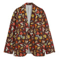 Cartoon Mushroom Pattern Print Men's Blazer