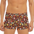 Cartoon Mushroom Pattern Print Men's Short Boxer Briefs