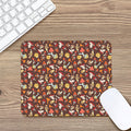 Cartoon Mushroom Pattern Print Mouse Pad