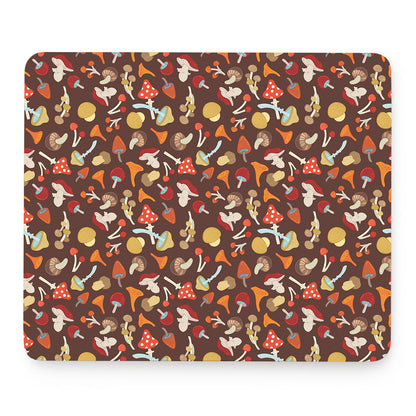Cartoon Mushroom Pattern Print Mouse Pad